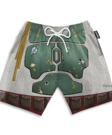 Stwa Boba Fett Cosplay Costume - Beach Shorts