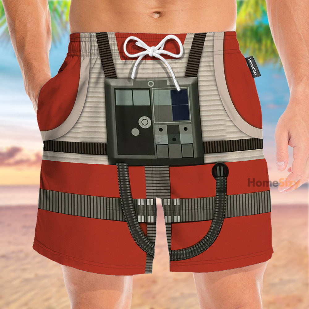 Stwa Rebel Pilot Cosplay Costume - Beach Shorts - Image 2