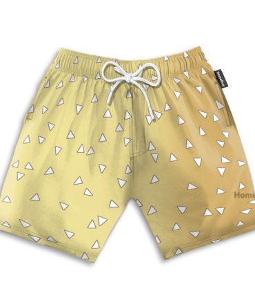 Dmsl Anime Zenitsu Thunder Breath Cosplay Costume - Beach Shorts