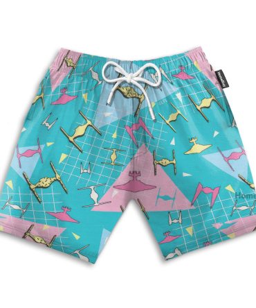 Stwa Vehicles Neon 90'S Cosplay Costume - Beach Shorts