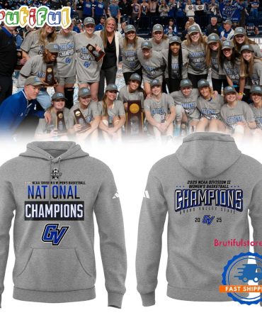 Grand Valley State University Women'S Basketball 2025 Ncaa Division Ii Champions Logo Hoodie