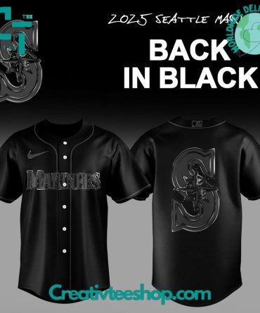 Seattle Mariners "Back In Black" Special Baseball Jersey