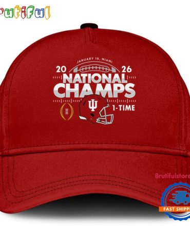 Indiana Hoosiers 2025-2026 Cfp National Champions Special New Red Cap