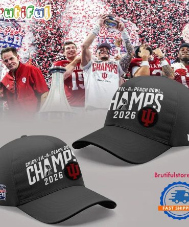 Indiana Hoosiers 2026 Peach Bowl Game Champs Classic Cap