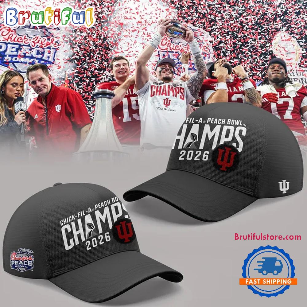Indiana Hoosiers 2026 Peach Bowl Game Champs Classic Cap