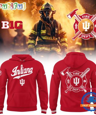 Indiana Hoosiers Baseball X Firefighter Appreciation Night Red Hoodie