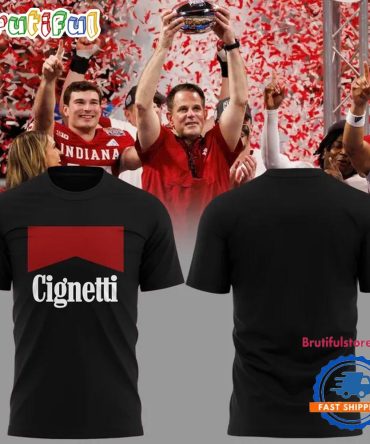 Indiana Hoosiers Cignetti Marlboro 2026 Black Shirt