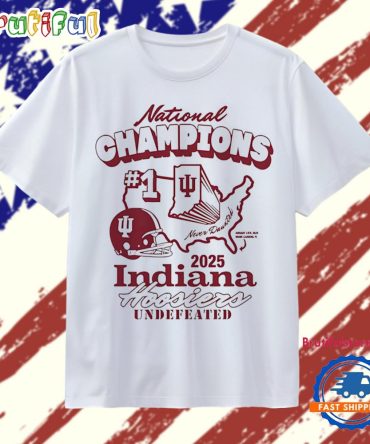 Indiana Hoosiers College Football Playoff 2025 National Champions Retro T Shirt