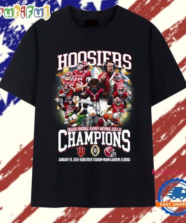 Indiana Hoosiers College Football Playoff National Champions 2025-26 Vintage T Shirt