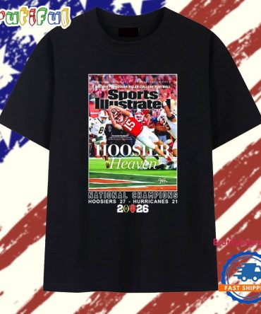 Indiana Hoosiers Fernando Mendoza Sports Illustrated National Champions 2026 T Shirt