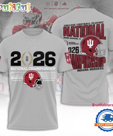 Indiana Hoosiers Football 2026 National Championship Helmet Limited Edition Shirt
