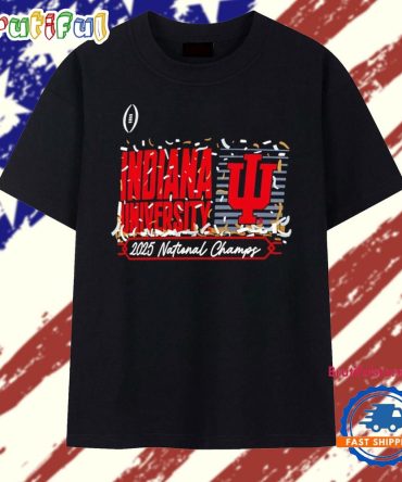 Indiana Hoosiers Football Cfp 2025 National Champions Confetti T Shirt