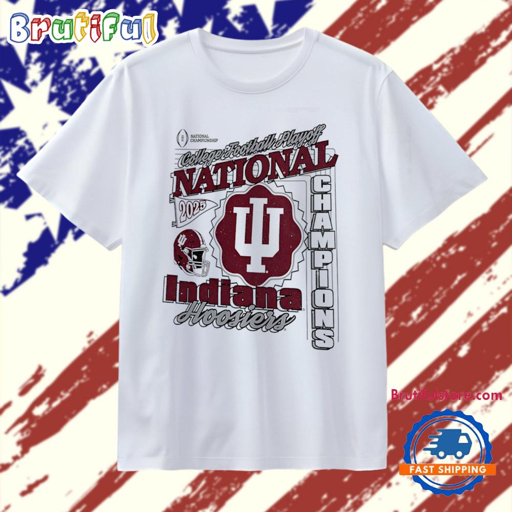 Indiana Hoosiers Football Cfp National Champions 2025 Retro T Shirt