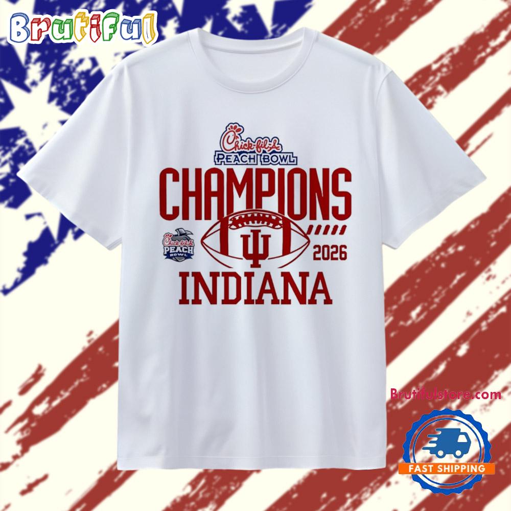 Indiana Hoosiers Football Champions Peach Bowl 2025-26 Classic T Shirt