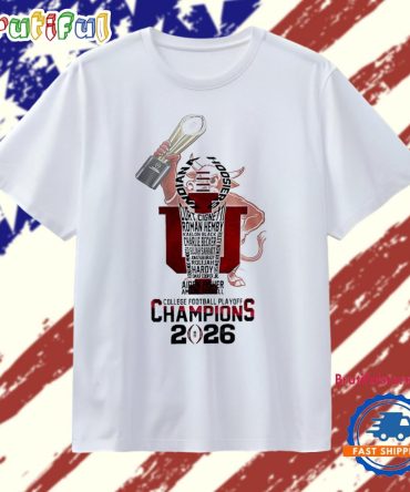 Indiana Hoosiers National Champions 2026 First Time Trophy T Shirt