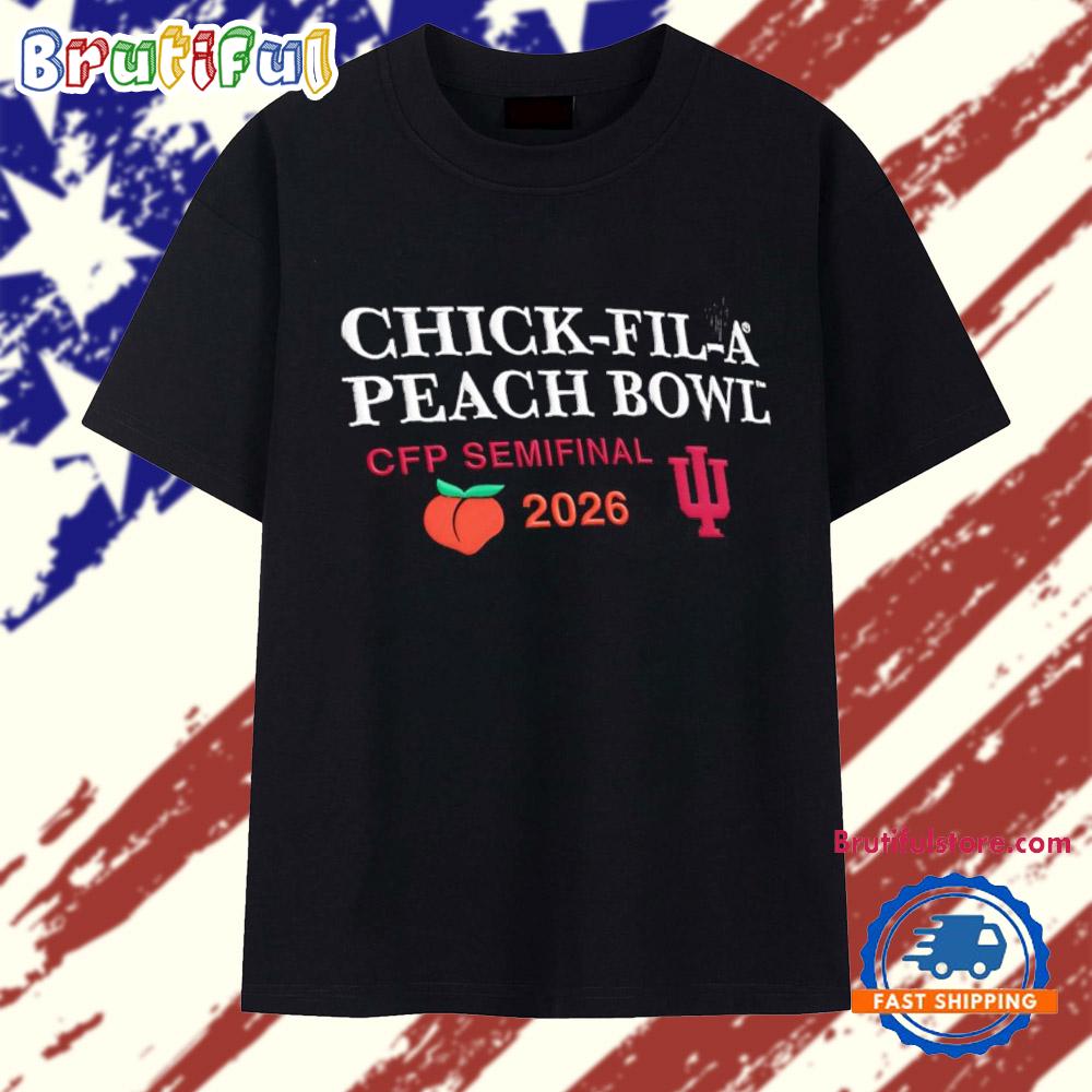 Indiana Hoosiers Peach Bowl 2026 T Shirt