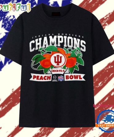 Indiana Hoosiers Peach Bowl Champions 2025-2026 Victory T Shirt