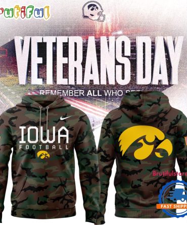 Iowa Hawkeyes Football Special Edition 2024 Military Appreciation Hoodie