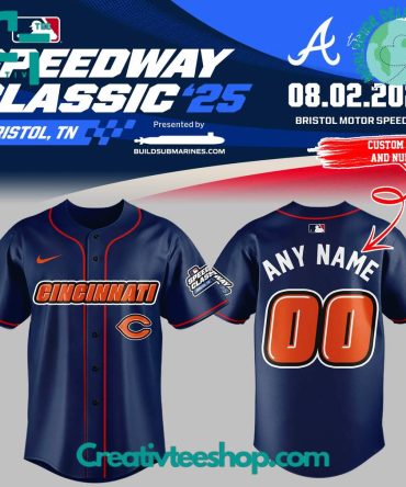 Cincinnati Reds Speedway Classic Custom Baseball Jersey