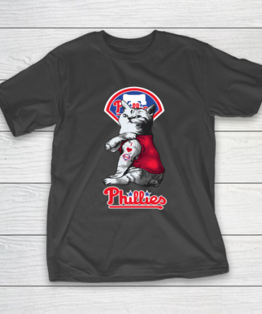 Mlb Baseball My Cat Loves Philadelphia Phillies T-Shirt