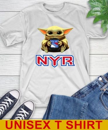 Nhl Hockey New York Rangers Star Wars Baby Yoda Shirt
