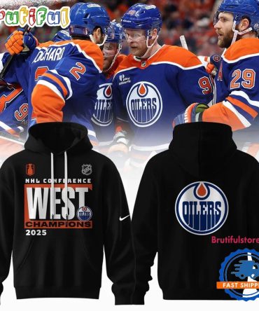Limited Edition Edmonton Oilers 2025 Western Conference Champions Black Hoodie Shirt