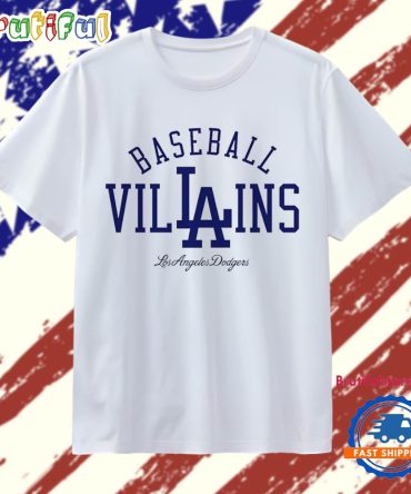 Los Angeles Dodgers Baseball Villains T Shirt