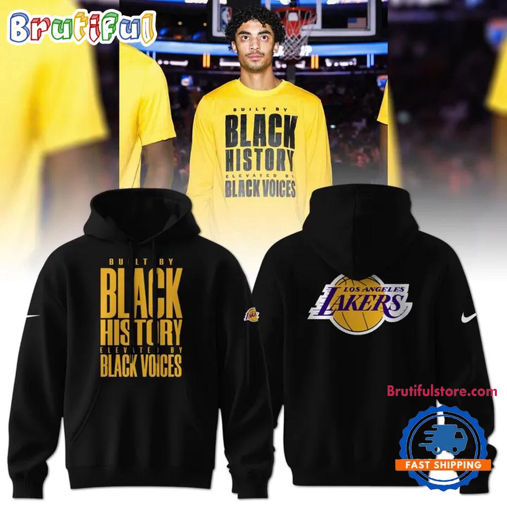 Los Angeles Lakers Black History Black Voices Hoodie Shirt