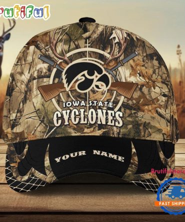 Lowa State Cyclones Camo Hunting Cap, Sport Team Camo Hunting Hats