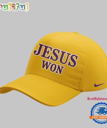 Lsu Tigers Jesus Won Yellow Cap