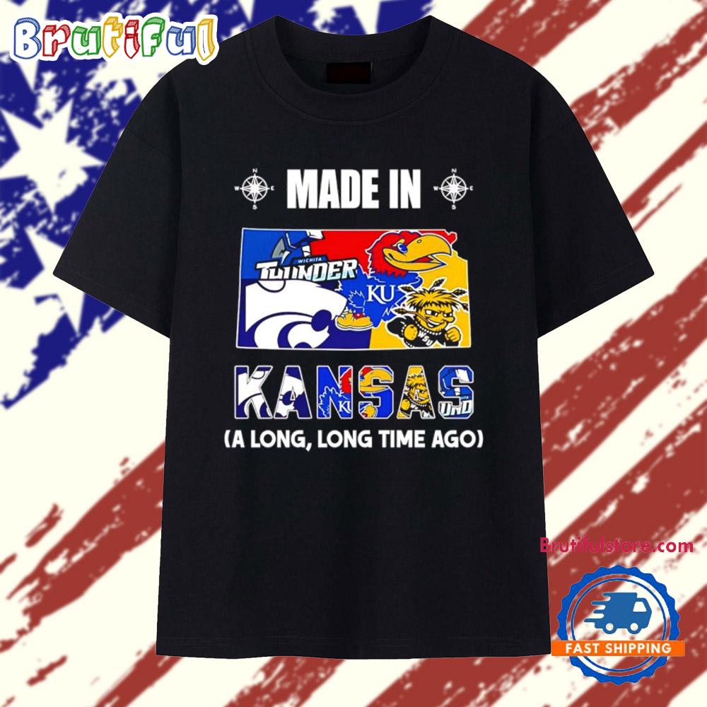 Made In Kansas A Long Long Time Ago State T Shirt