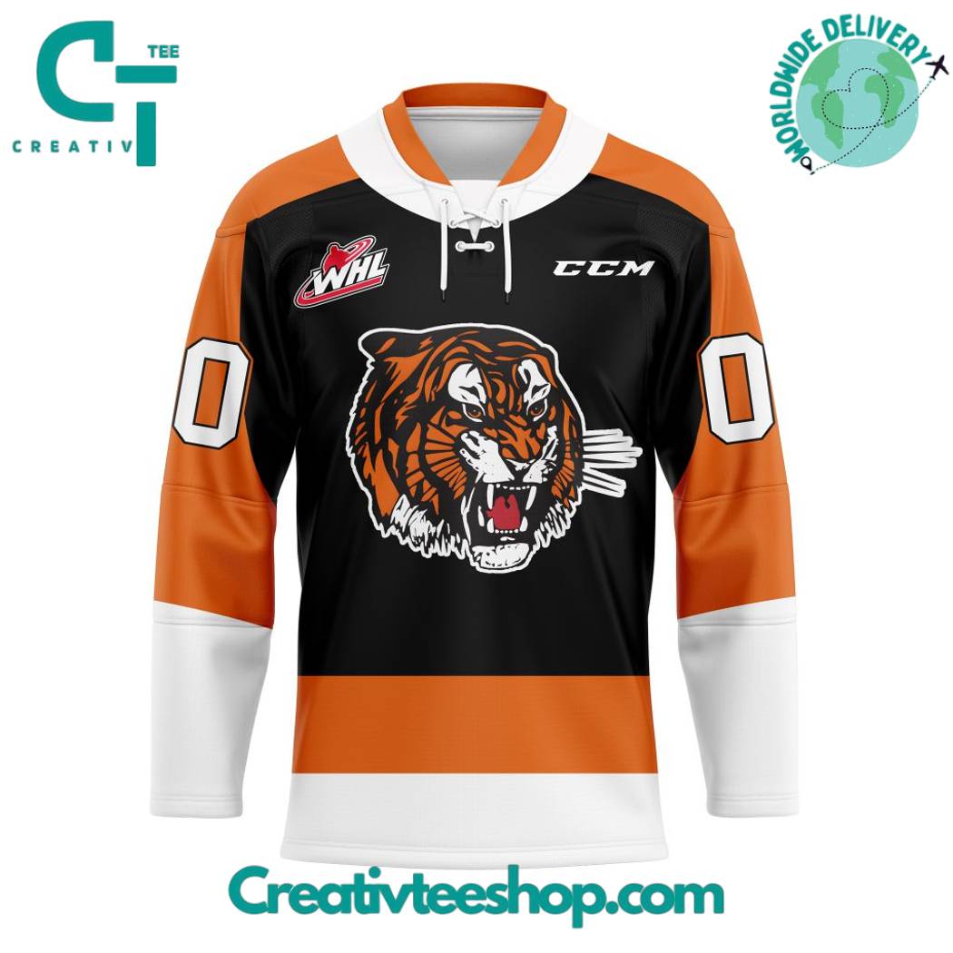 Whl Medicine Hat Tigers Home Hockey Jersey