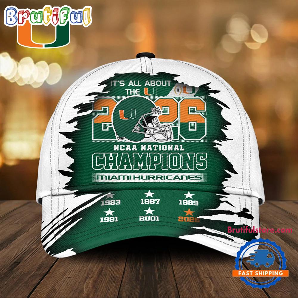 Miami Hurricanes 2026 Ncaa National Champions Classic Cap