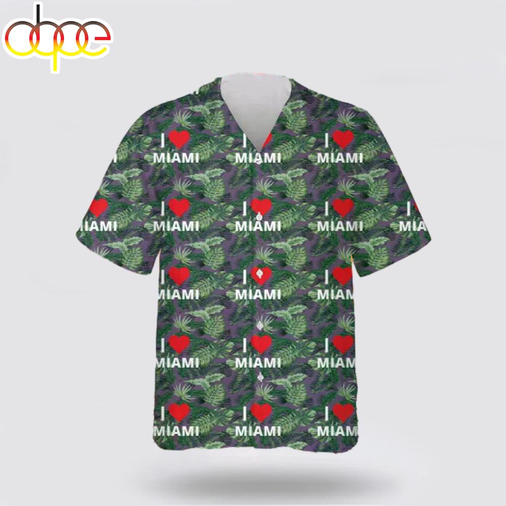Miami Hurricanes Love Tropical Hawaiian Shirt