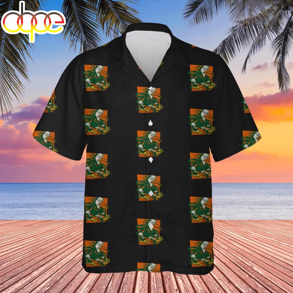 Miami Hurricanes Retro Championship Hawaiian Shirts