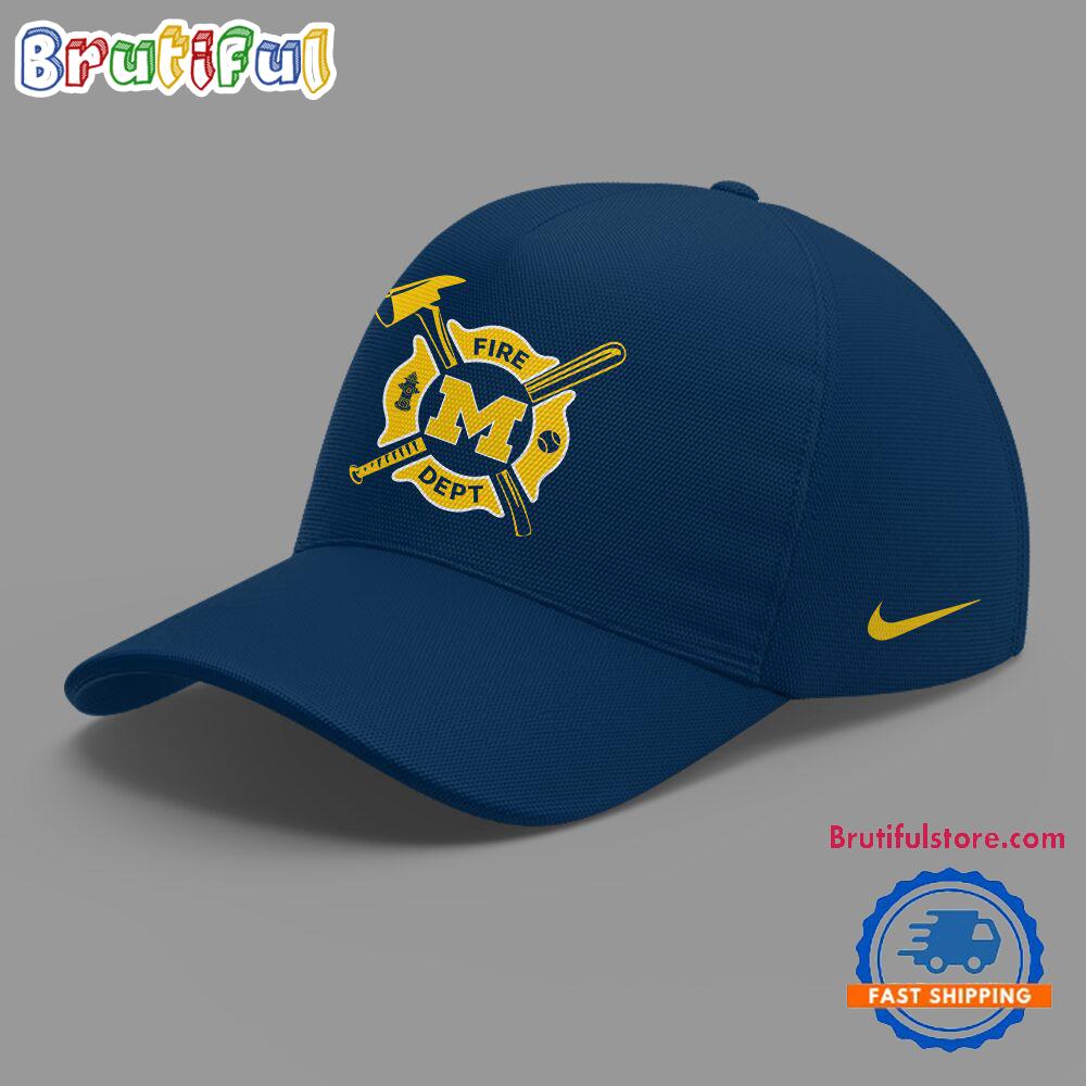 Michigan Wolverines X Firefighter Appreciation Night Cap