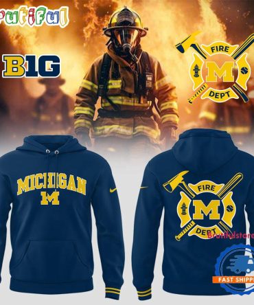 Michigan Wolverines X Firefighter Appreciation Night Hoodie
