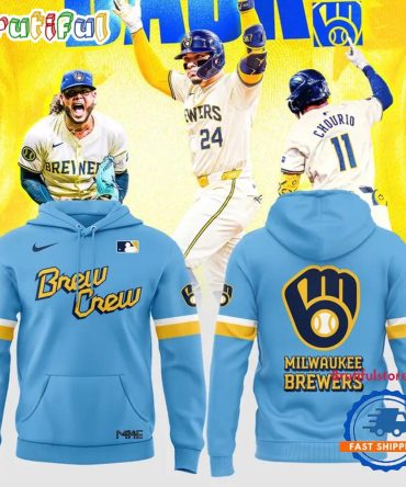 Milwaukee Brewers Special New Blue City Connect Hoodie