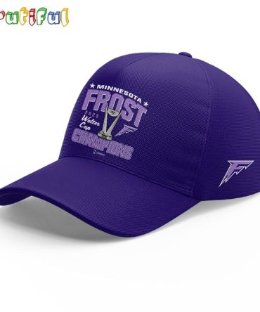 Minnesota Frost 2025 Pwhl Walter Cup Champions Logo Team Cap Hats