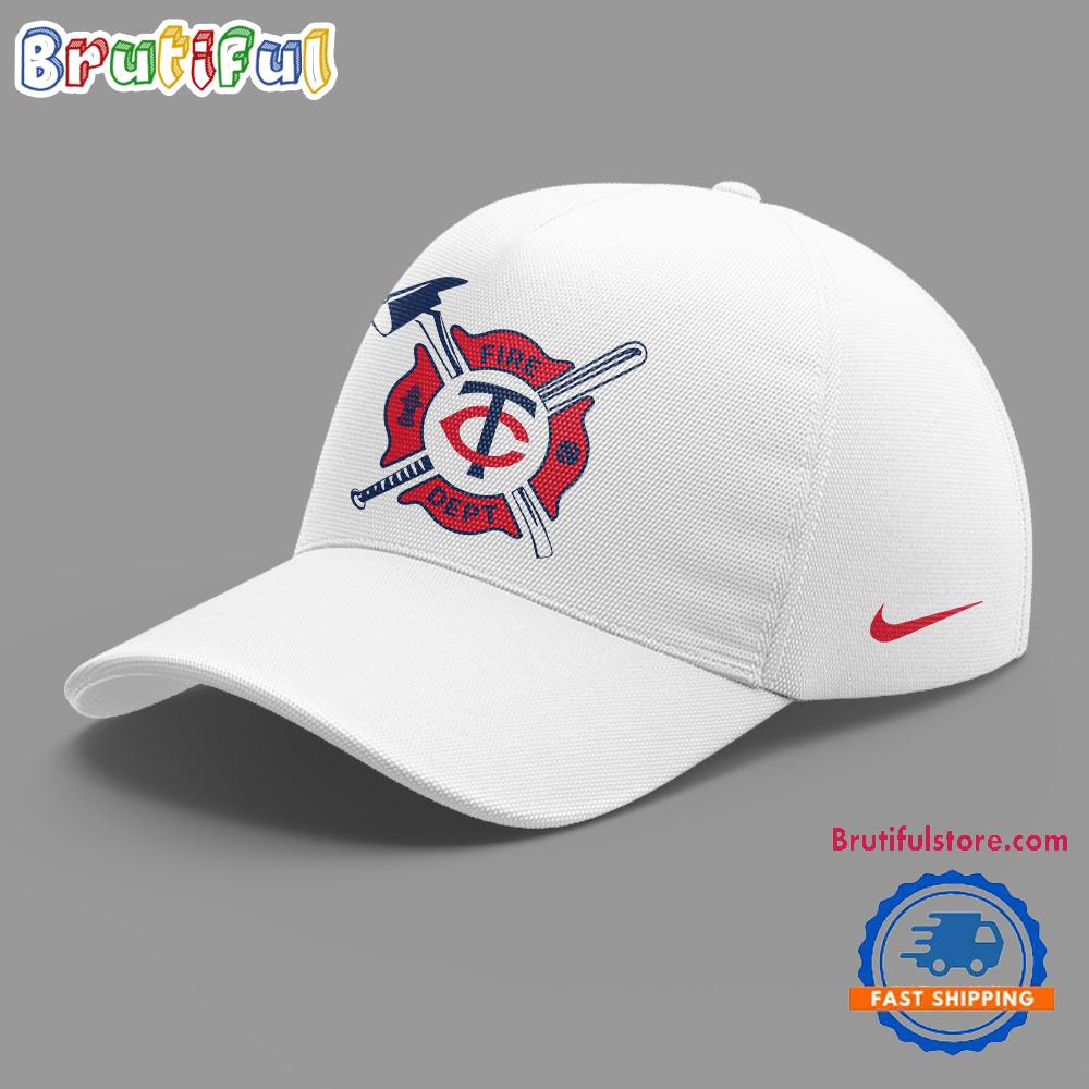 Minnesota Twins X Firefighter Appreciation Night White Baseball Cap
