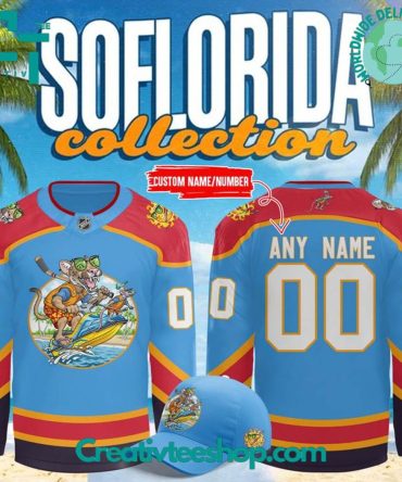 Florida Panthers Soflorida Special Blue Hockey Jersey