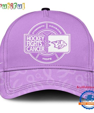 Nashville Predators 2025 Nhl Hockey Fights Cancer Limited Edition Cap