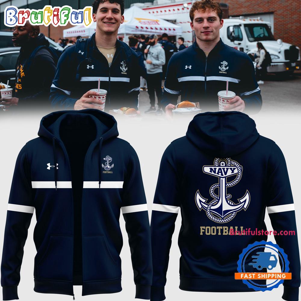 Navy Midshipmen 2025 Zip Hoodie