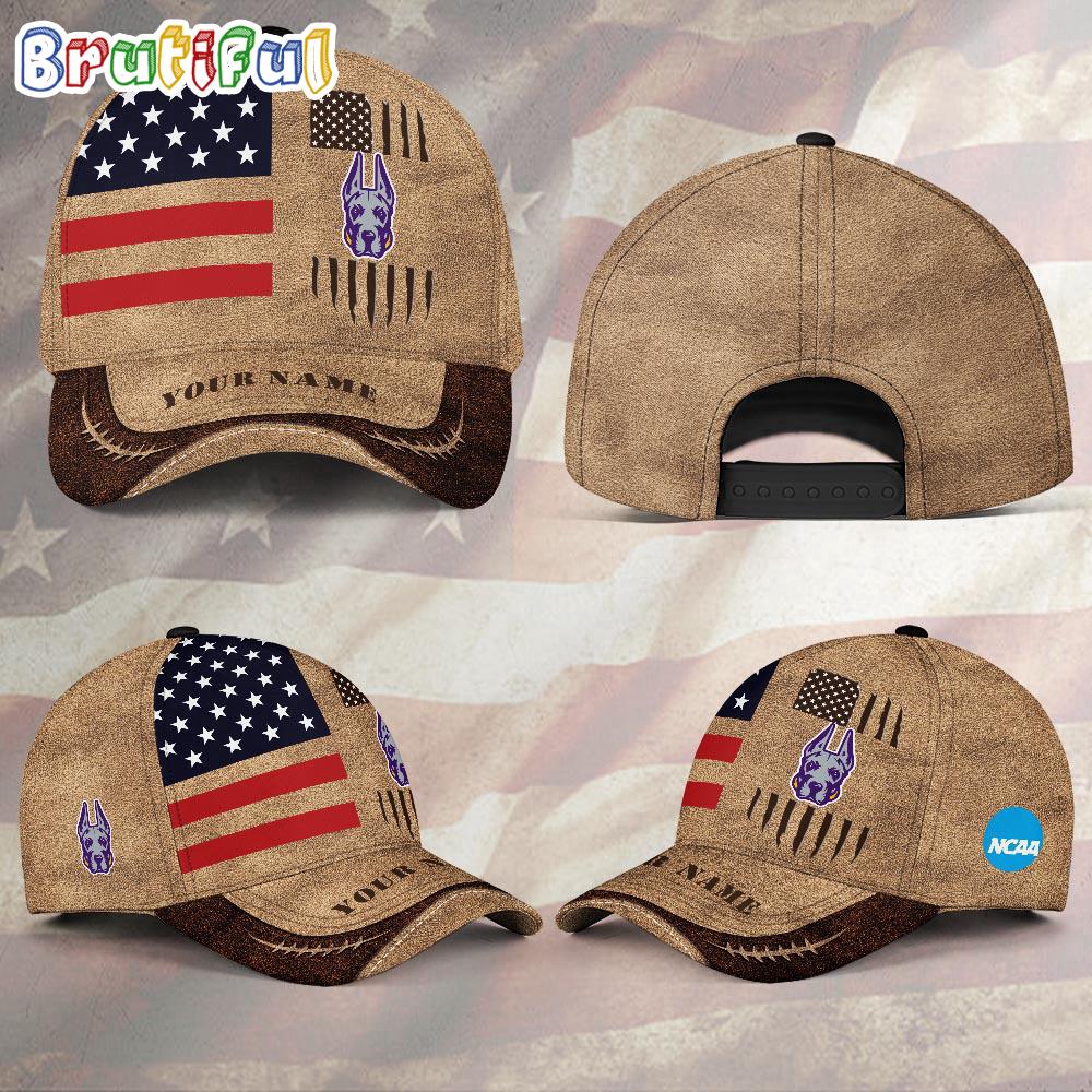 Ncaa Albany Great Danes Sport Team Pesonalized American Flag Baseball Cap