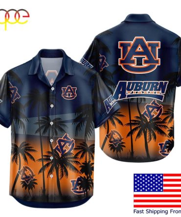 Ncaa Auburn Tigers Coconut Forest Tropical Style Hawaiian Shirt  For Fans
