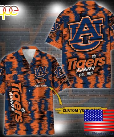 Ncaa Auburn Tigers Custom Ikat Hawaiian Shirt  For Fans