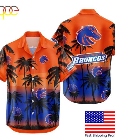Ncaa Boise State Broncos Coconut Forest Tropical Style Hawaiian Shirt  For Fans