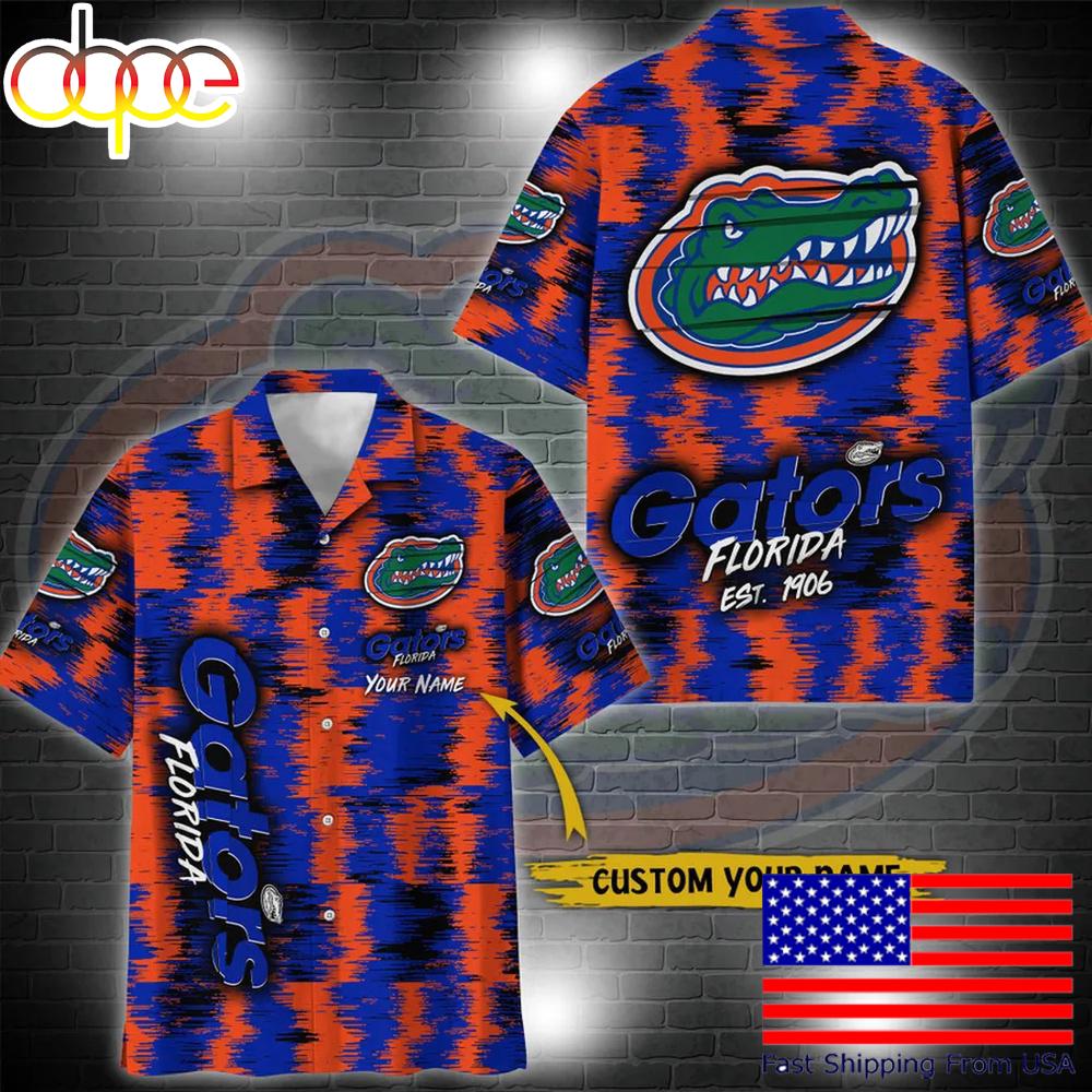 Ncaa Florida Gators Custom Ikat Hawaiian Shirt For Fans