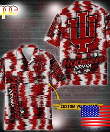 Ncaa Indiana Hoosiers Custom Ikat Hawaiian Shirt  For Fans