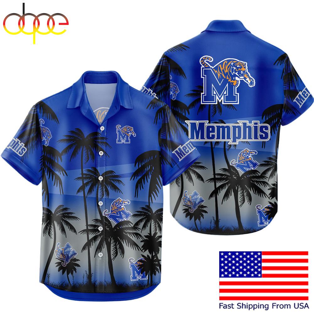 Ncaa Memphis Tigers Coconut Forest Tropical Style Hawaiian Shirt For Fans